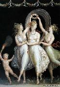 Antonio Canova The Three Graces Dancing oil on canvas